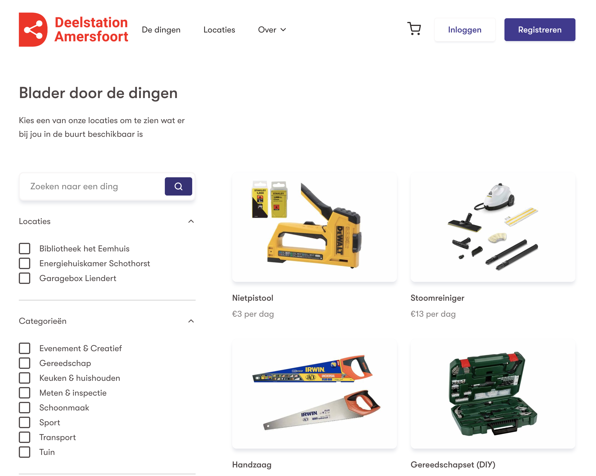 Localised catalogue page for Dutch licensee in Amersfoort